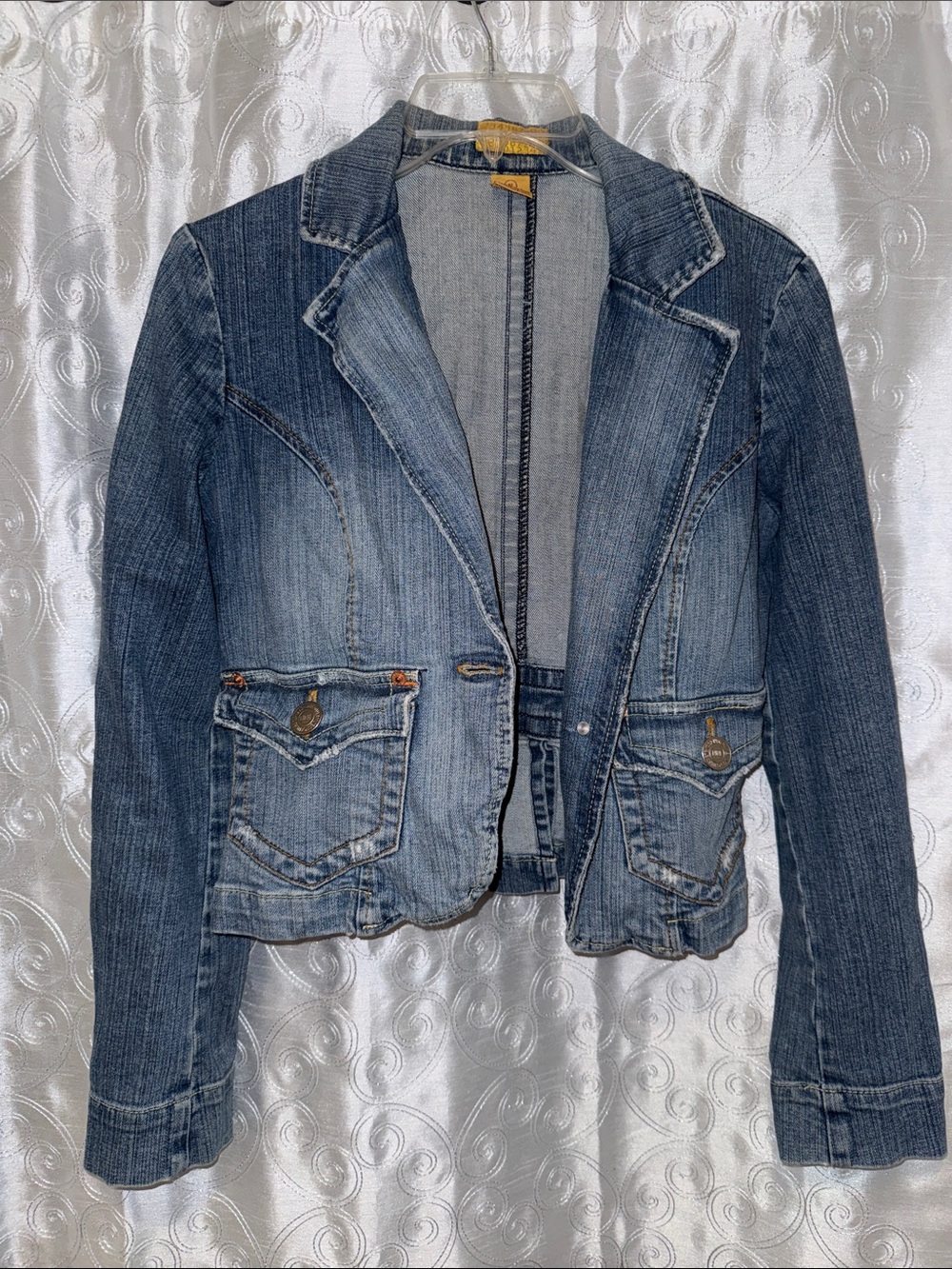 DMBM Jeans Denim Blazer Jacket - Blue Women’s Size Small 🔥 G16